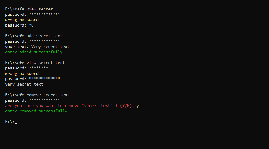 safe project screenshot