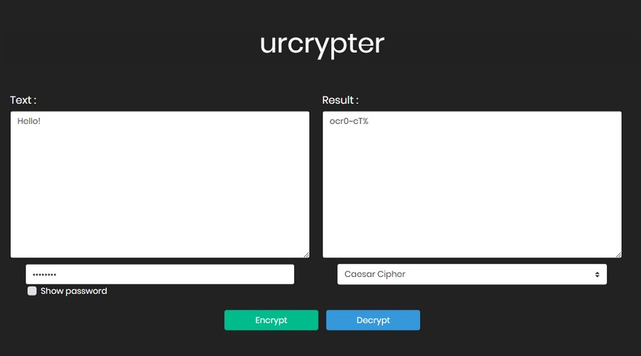 ur-crypter project screenshot